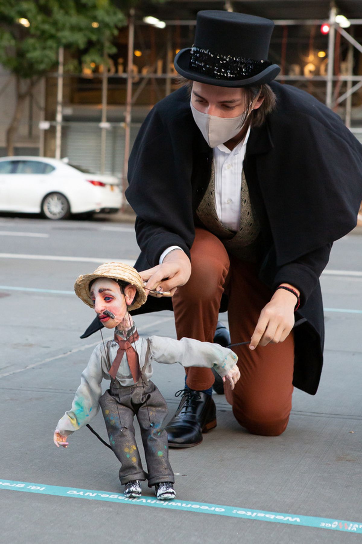 Persephone Squires (with puppet by James Ortiz) at 