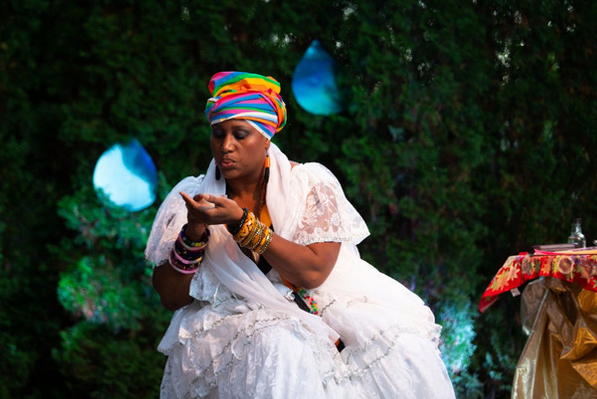 April Brown in FIRE FLOWERS AND A TIME MACHINE // FLORAS DE FUEGO Y UNA MAQUINA DEL TIEMPO; photo by Erin X. Smithers. at First Look At FIRE FLOWERS AND A TIME MACHINE
