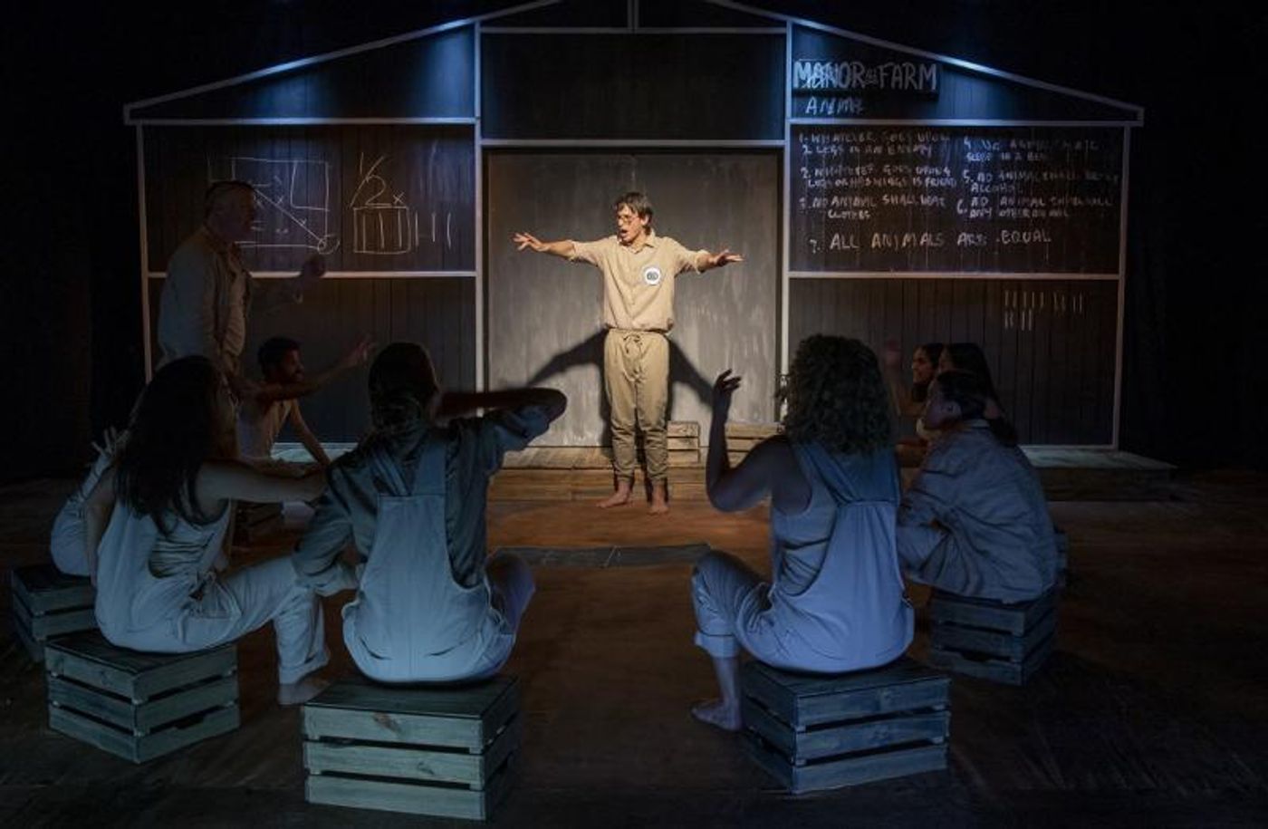Review: Emerging Director And Playwright Saro Lusty-Cavallari Delivers A Captivating Adaptation Of George Orwell's ANIMAL FARM For New Theatre.  Image