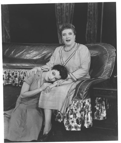 Judy Tyler and Helen Traubel Photo