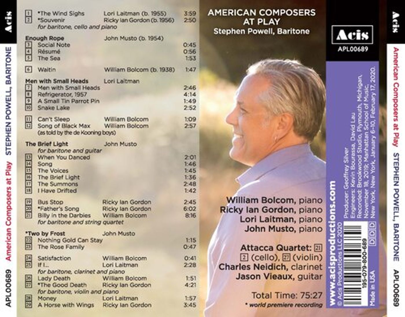 BWW CD Review: AMERICAN COMPOSERS AT PLAY  Image