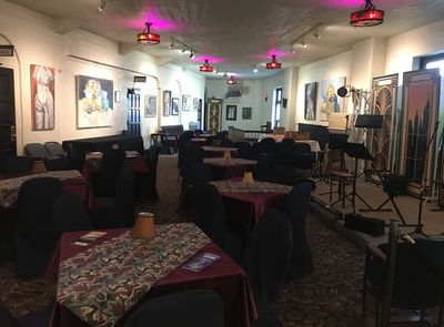 The newly restored mezzanine lounge in the Park Theatre.  It now can function as a lo Photo