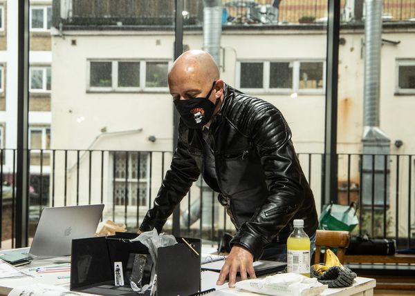 Photo Flash: Go Inside Rehearsals for FALLING STARS starring Peter Polycarpou and Sally Ann Triplett  Image