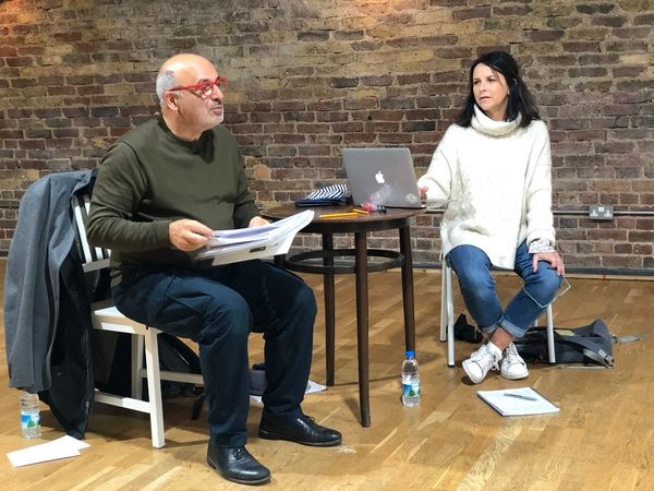 Photo Flash: Go Inside Rehearsals for FALLING STARS starring Peter Polycarpou and Sally Ann Triplett  Image