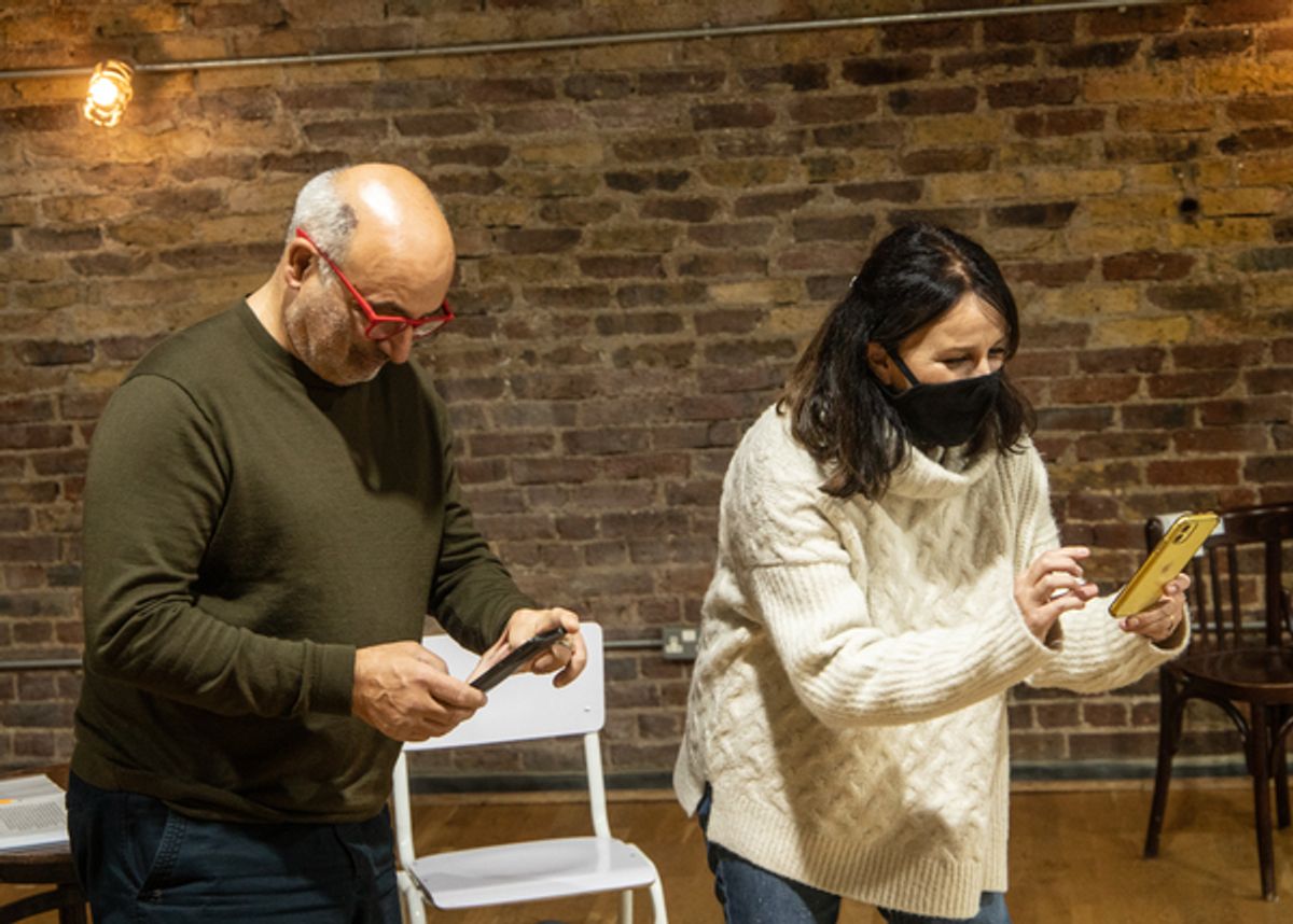 Peter Polycarpou and Sally Ann Triplett at 