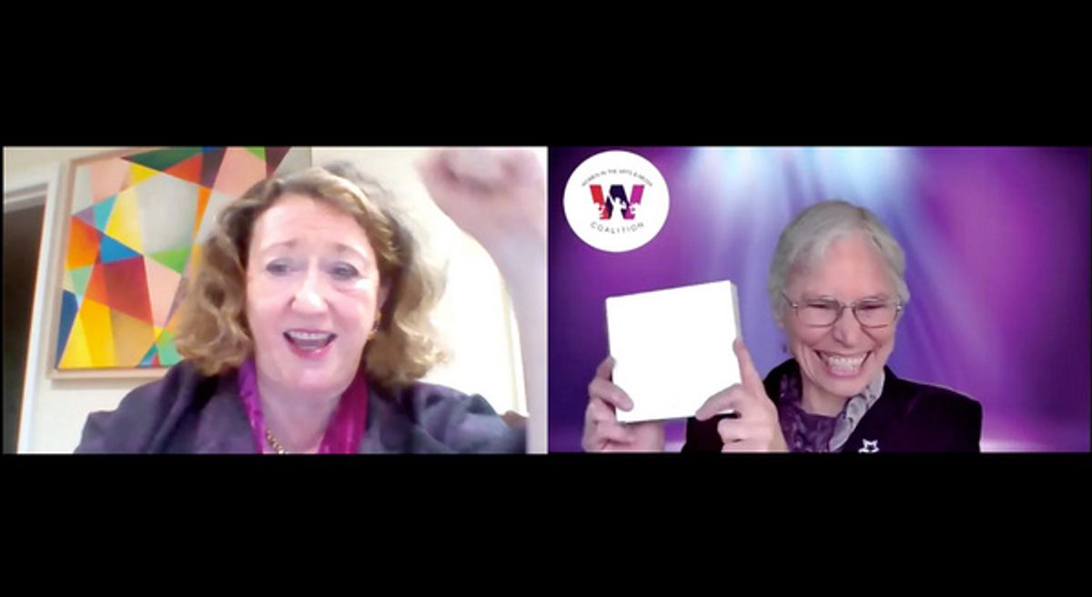 Dame Rosemary Squire and Martha Richards at 