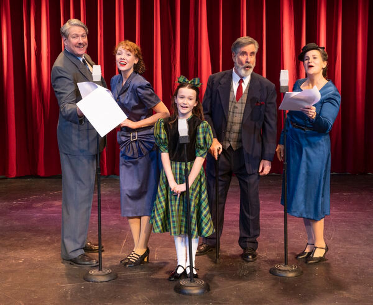 Adam Beilgard, Maggie Schmitt, Dan Chase, Vivian Coleman, and Melanie Hall at Des Moines Playhouse Announces MIRACLE ON 34TH STREET Radio Play