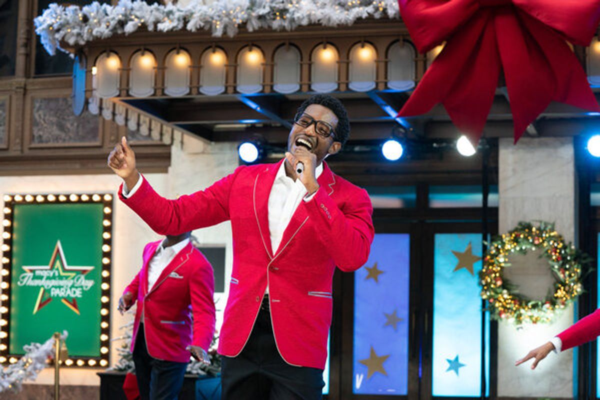 Cast of Ain't Too Proud - The Life and Times of The Temptations at The Casts of JAGGED LITTLE PILL, HAMILTON, MEAN GIRLS, and AIN'T TOO PROUD Perform at the MACY'S THANKSGIVING DAY PARADE