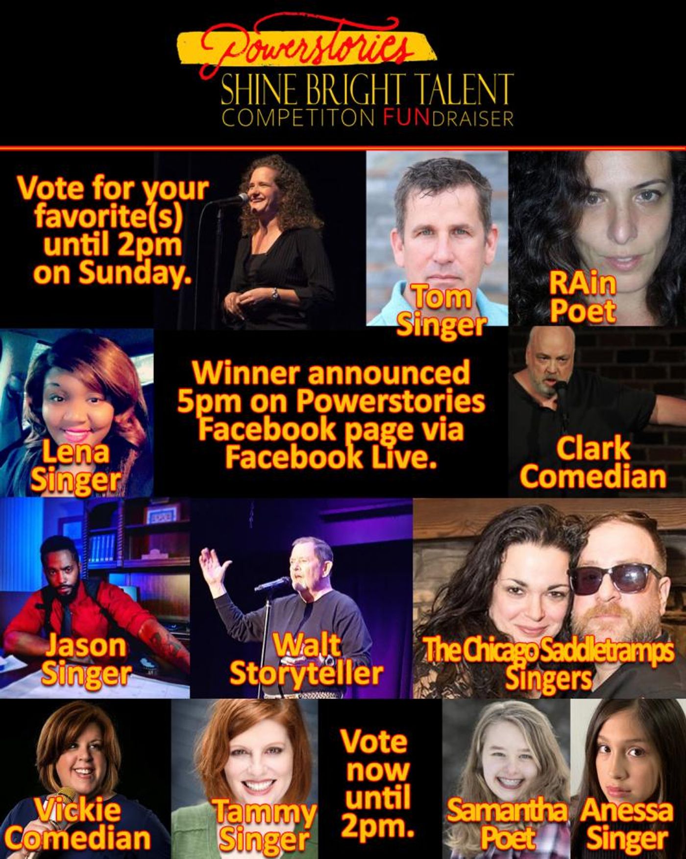 BWW Previews: Enjoy and Vote for your Favorites in Shine Bright Talent Competition FUNdraiser Online at Powerstories Theatre  Image