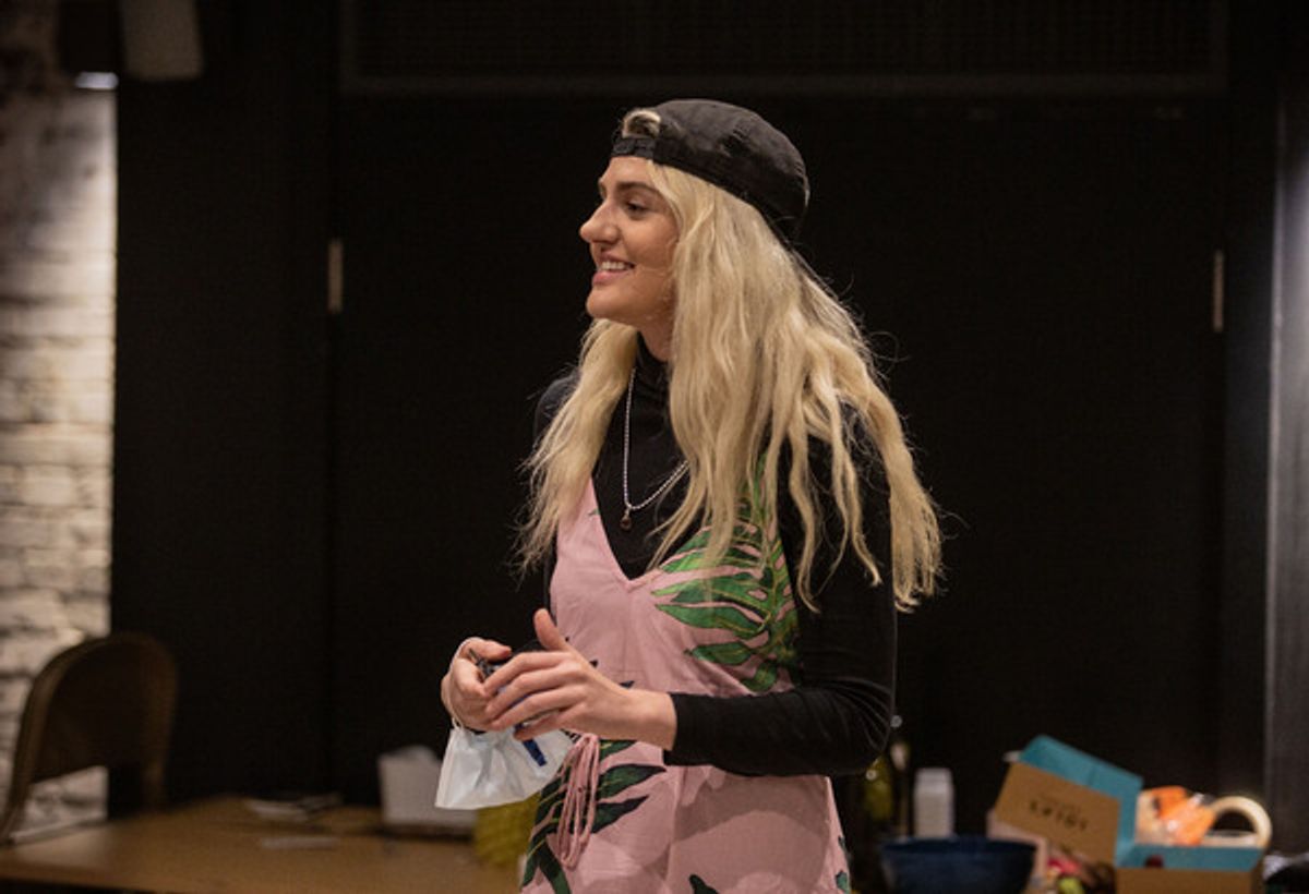 Lizzie Connolly at Go Inside Rehearsals for CINDERELLA: THE SOCIALLY DISTANCED BALL