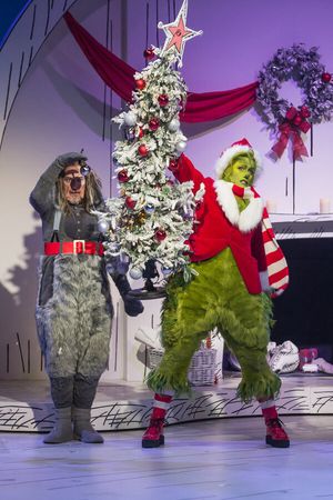 Denis O'Hare as Old Max, Matthew Morrison as Grinch @ BroadwayWorld Denis O'Hare as Old Max, Matthew Morrison as Grinch Photo