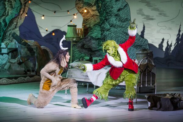 Booboo Stewart as Young Max, Matthew Morrison as Grinch Photo