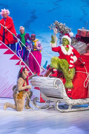 Booboo Stewart as Young Max, Matthew Morrison as Grinch @ BroadwayWorld Booboo Stewart as Young Max, Matthew Morrison as Grinch Photo