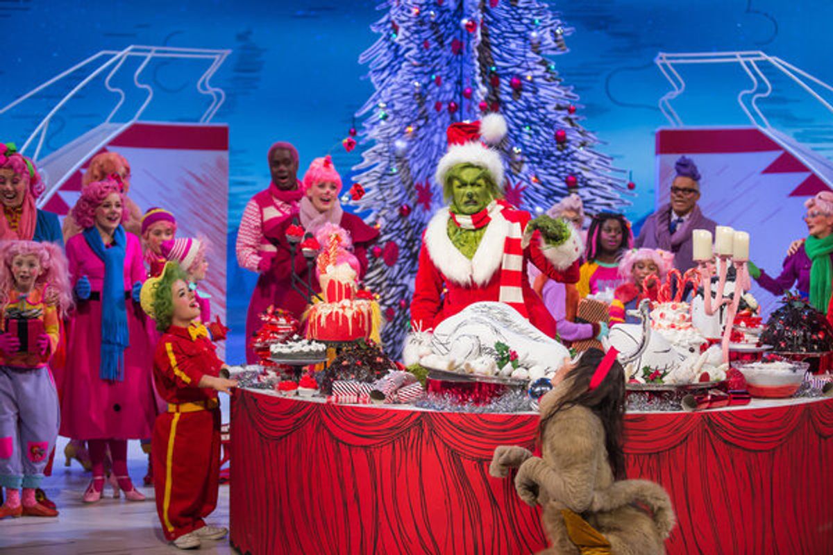 )Francesca Mills as Who 2, Matthew Morrison as Grinch, Booboo Stewart as Young Max  at 