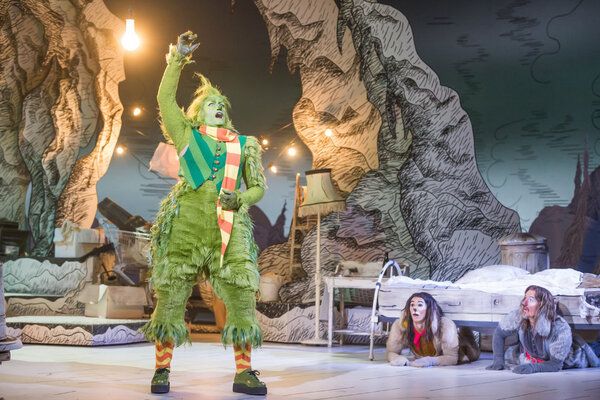 Matthew Morrison as Grinch, Booboo Stewart as Young Max, Denis O'Hare as Old Max Photo