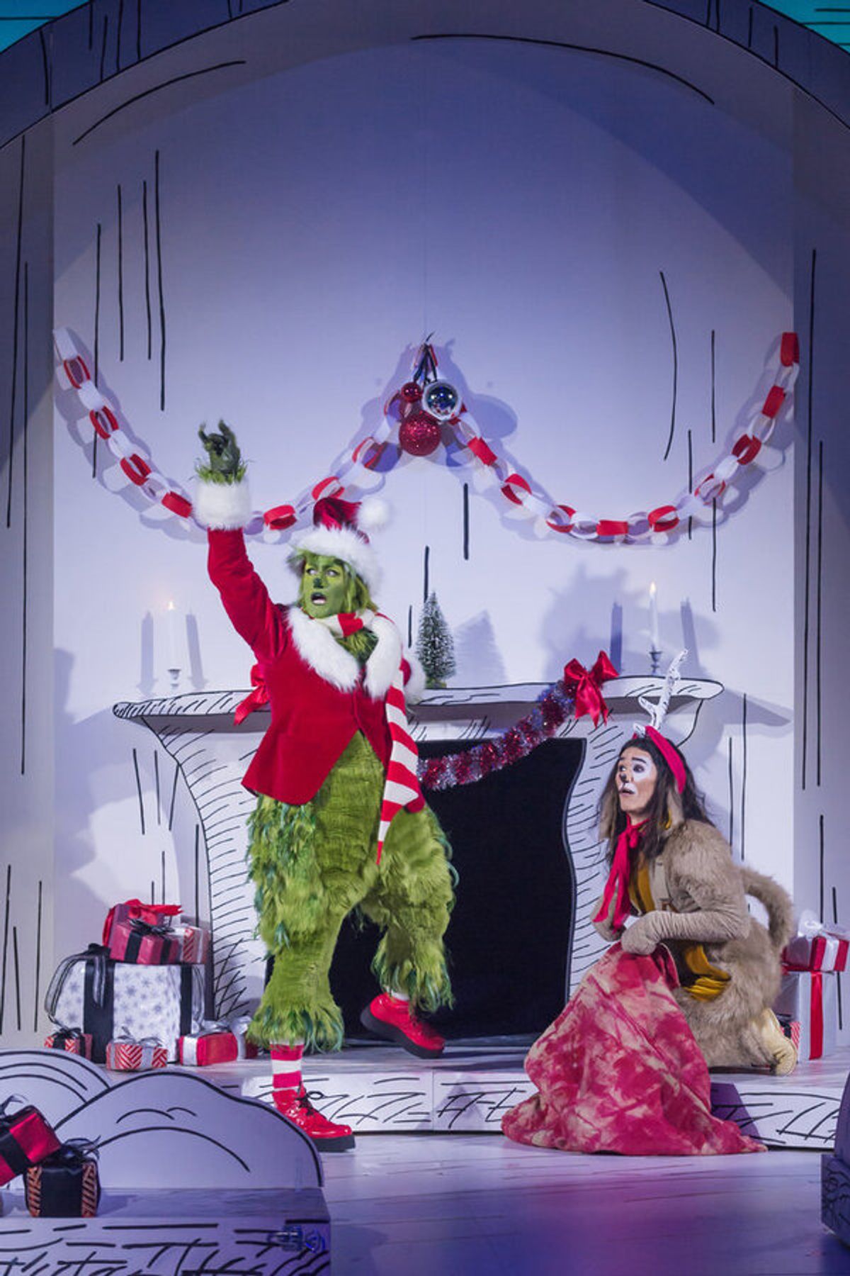 Matthew Morrison as Grinch, Booboo Stewart as Young Max  at 