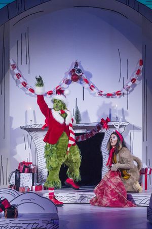 Matthew Morrison as Grinch, Booboo Stewart as Young Max @ BroadwayWorld Matthew Morrison as Grinch, Booboo Stewart as Young Max Photo