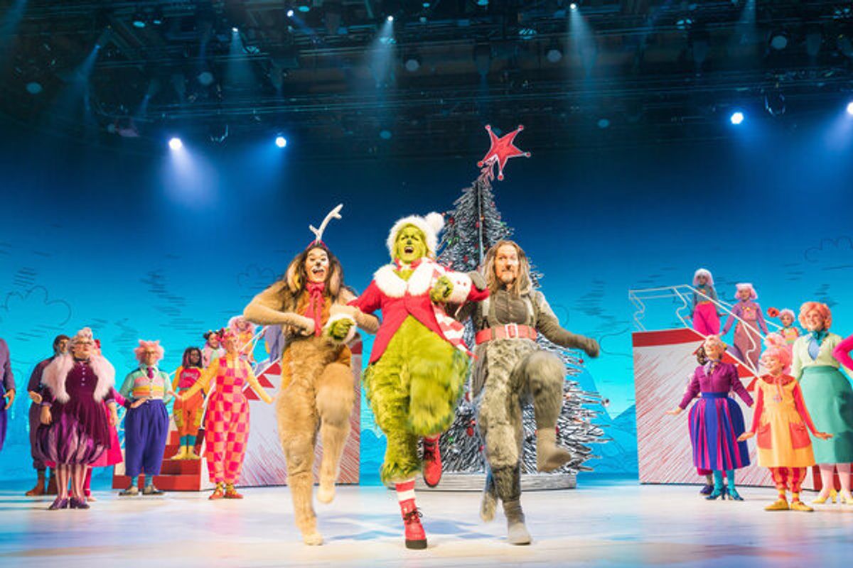 Booboo Stewart as Young Max, Matthew Morrison as Grinch, Denis O'Hare as Old Max  at 