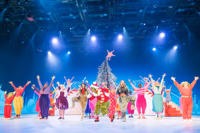 Booboo Stewart as Young Max, Matthew Morrison as Grinch, Denis O'Hare as Old Max Photo