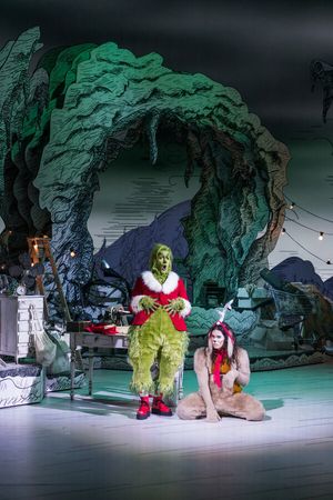 Matthew Morrison as Grinch, Booboo Stewart as Young Max @ BroadwayWorld Matthew Morrison as Grinch, Booboo Stewart as Young Max Photo