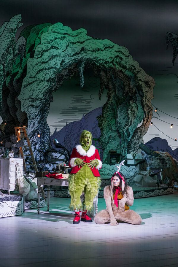 Matthew Morrison as Grinch, Booboo Stewart as Young Max  Photo