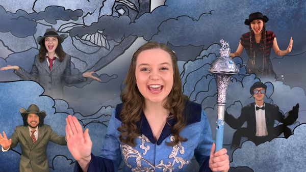 Caitlin Beirne with (clockwise from top left) Laura Frustaci, Olympia Hatzilambrou, J Photo