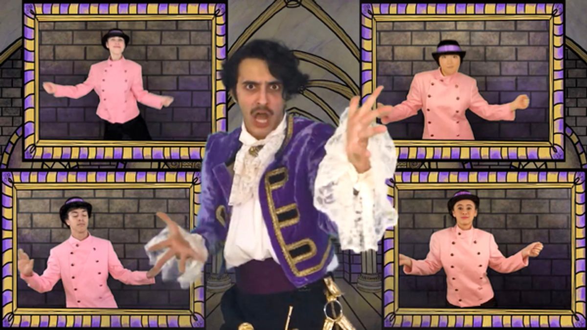 Louis Zekowski with (clockwise from top left) Sophie Bauder, Odessa Deng, Olympia Hatzilambrou, and James Caven at 