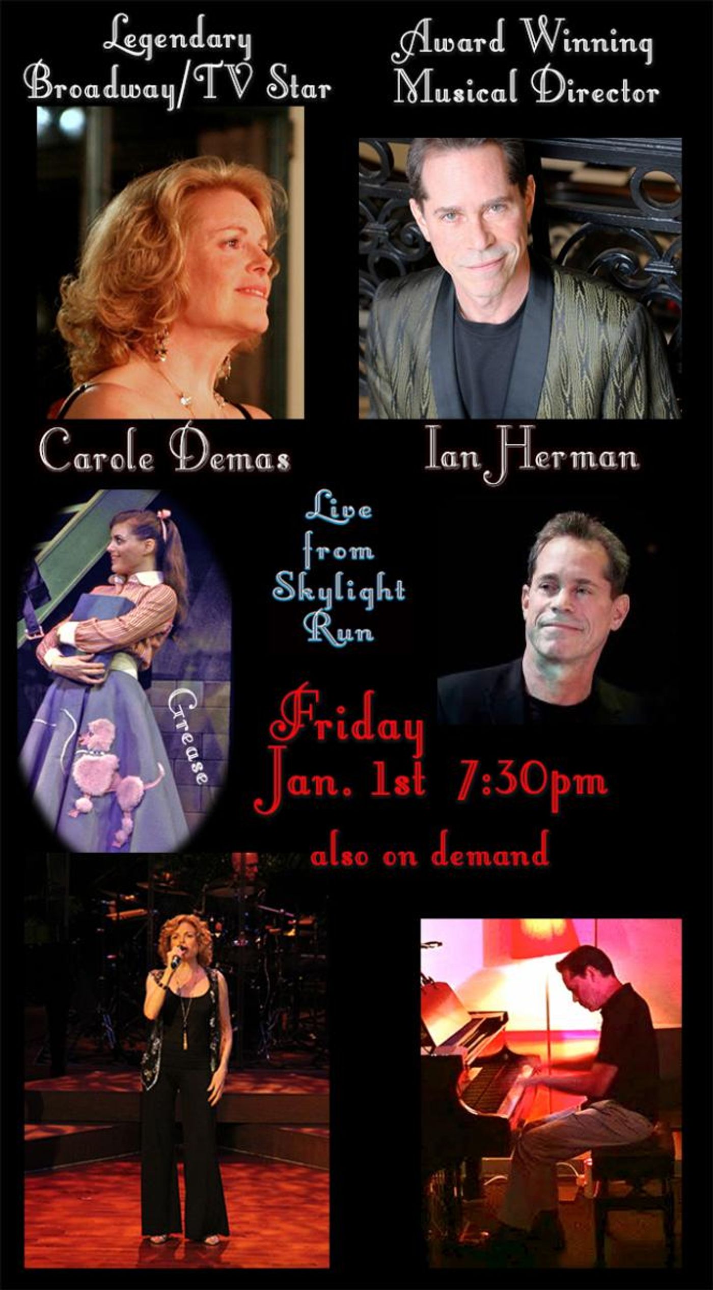 BWW Previews: Carole Demas and Ian Herman Present New Year's Day Concert LIVE FROM SKYLIGHT RUN  Image