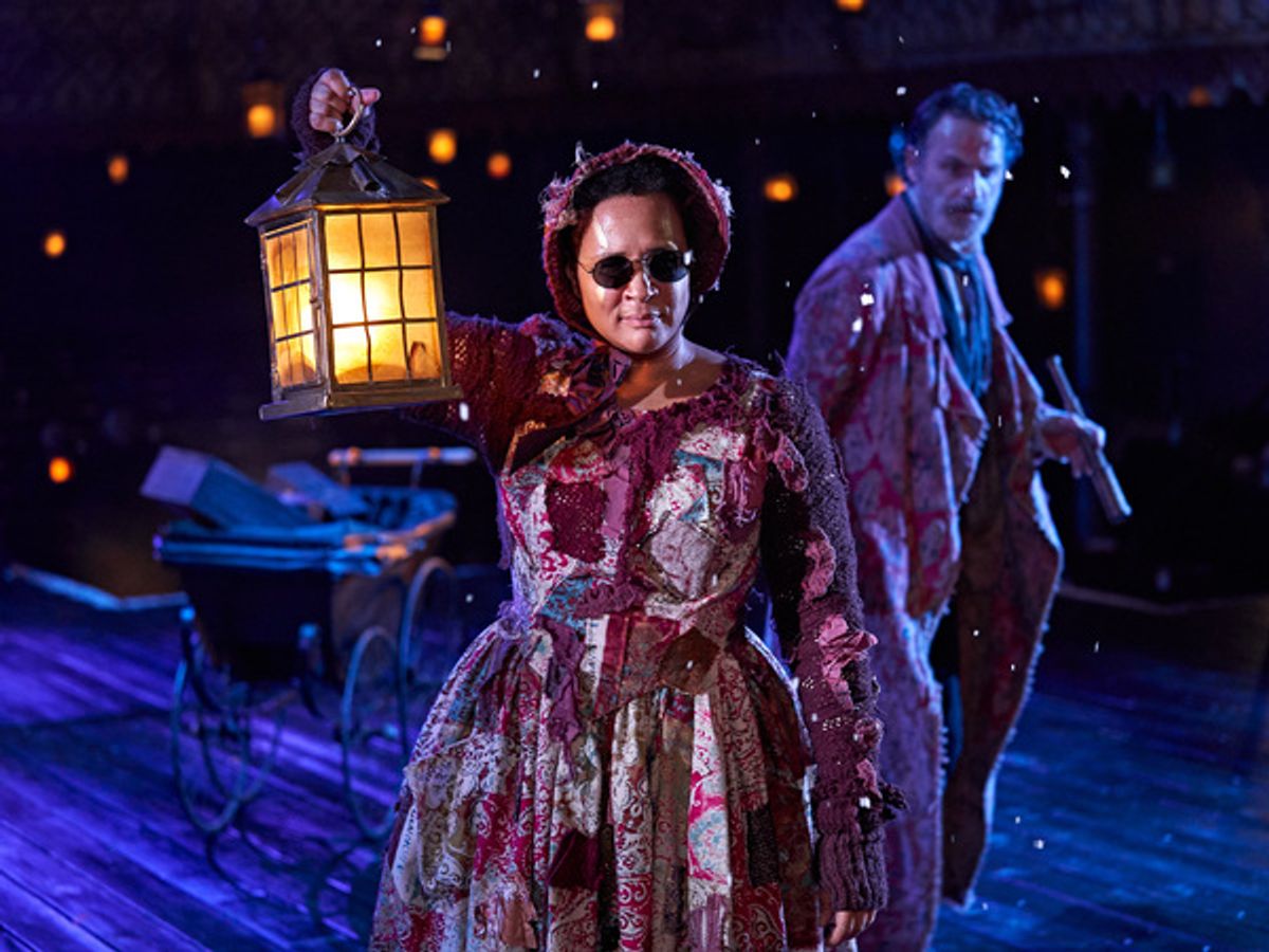 Golda Rosheuvel and Andrew Lincoln  at 