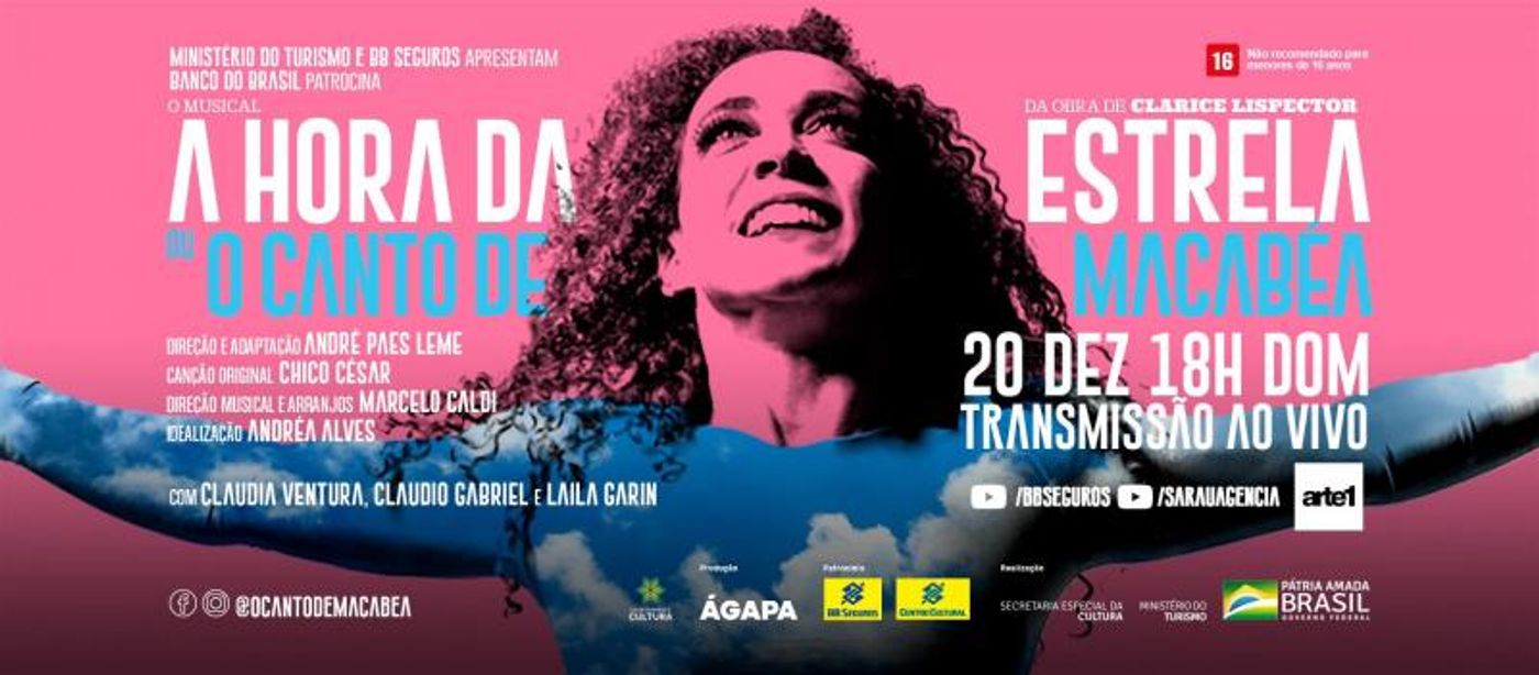 Review: Live broadcast of musical A HORA DA ESTRELA or CANTO DE MACABEA, with Laila Garin, celebrates the centenary of Clarice Lispector  Image