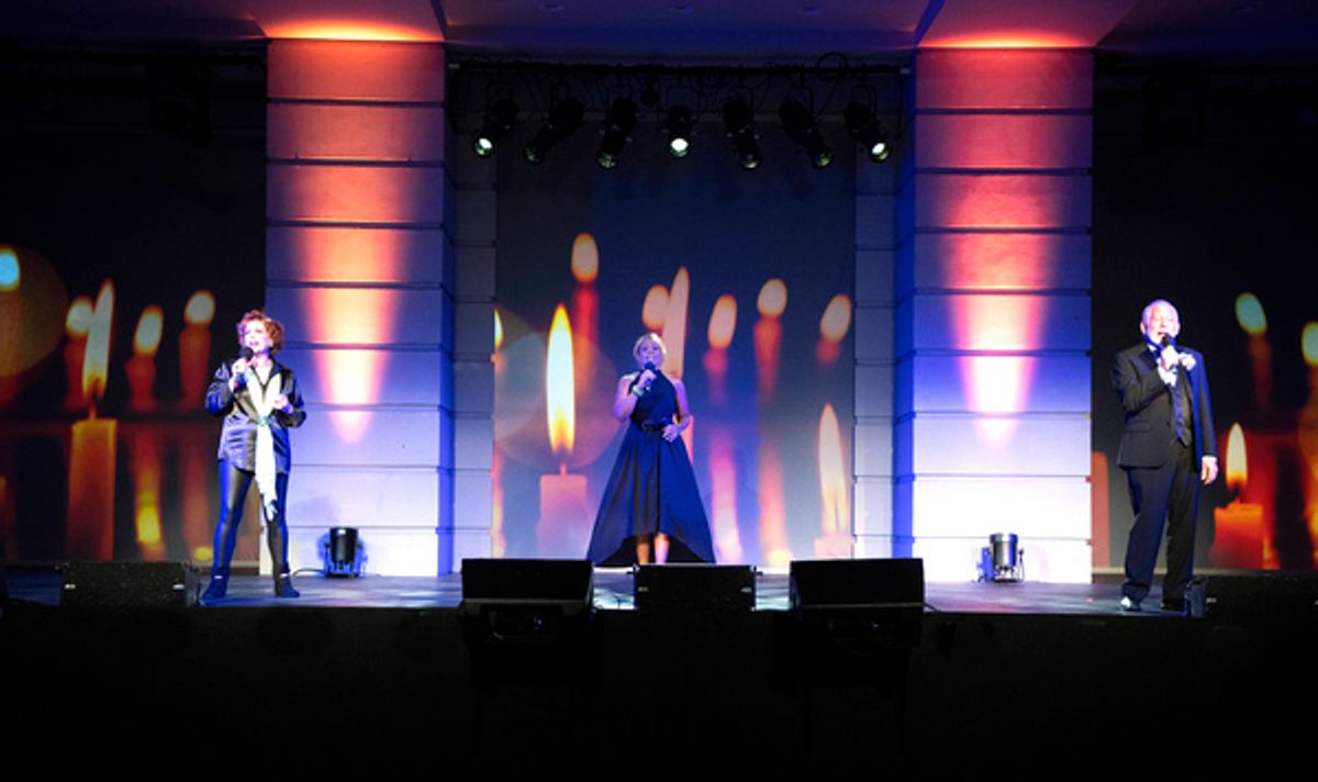 Ann Morrison, Eileen Lymus, and Peter Amster at 