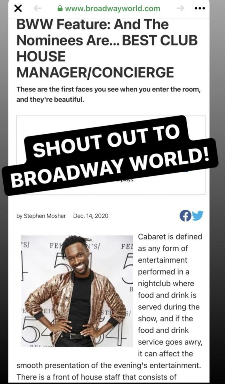 Feature: Broadway World Cabaret Awards Nominee Round-Up And Voting Guide Image