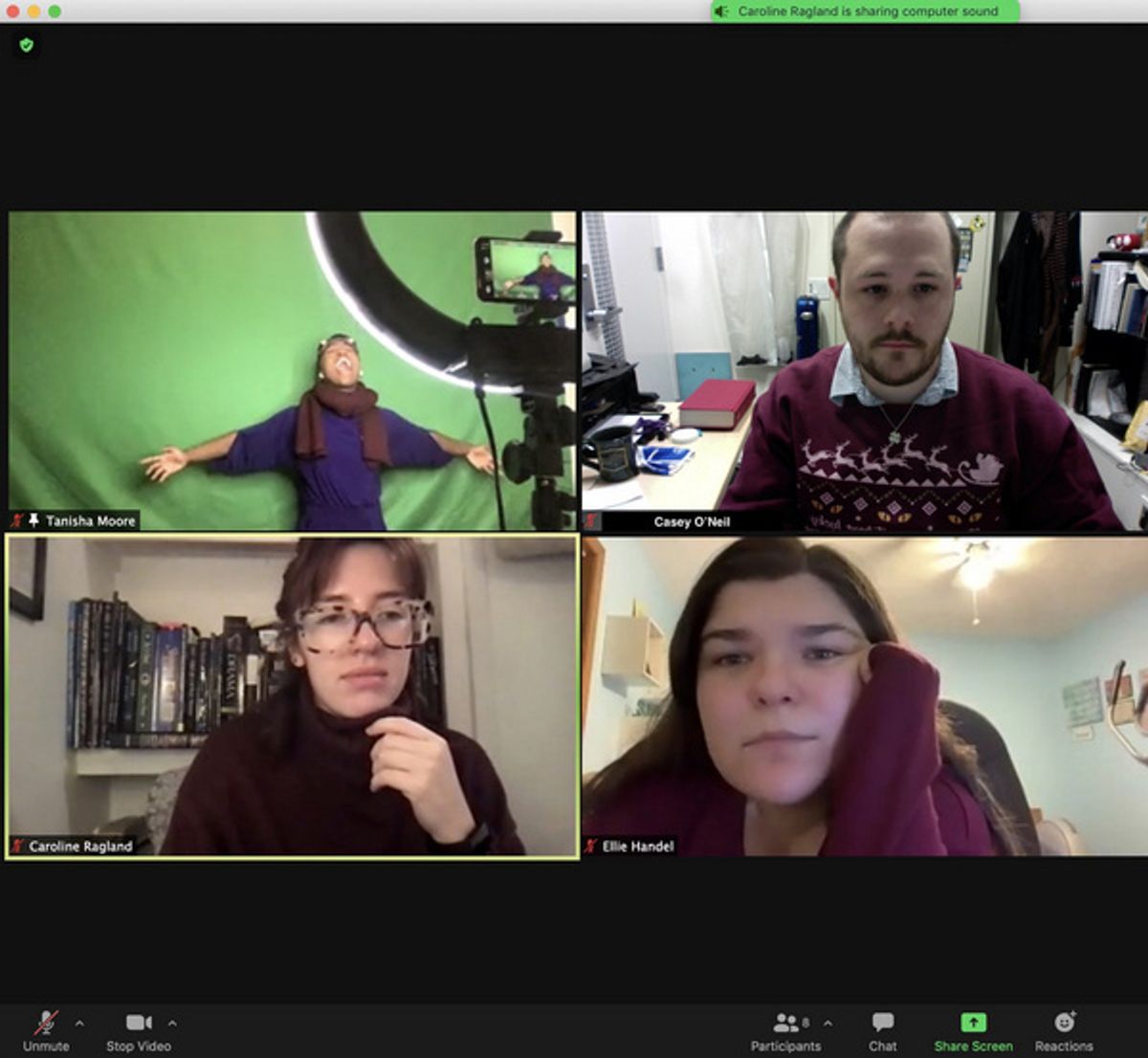 Tanisha Moore singing  at 