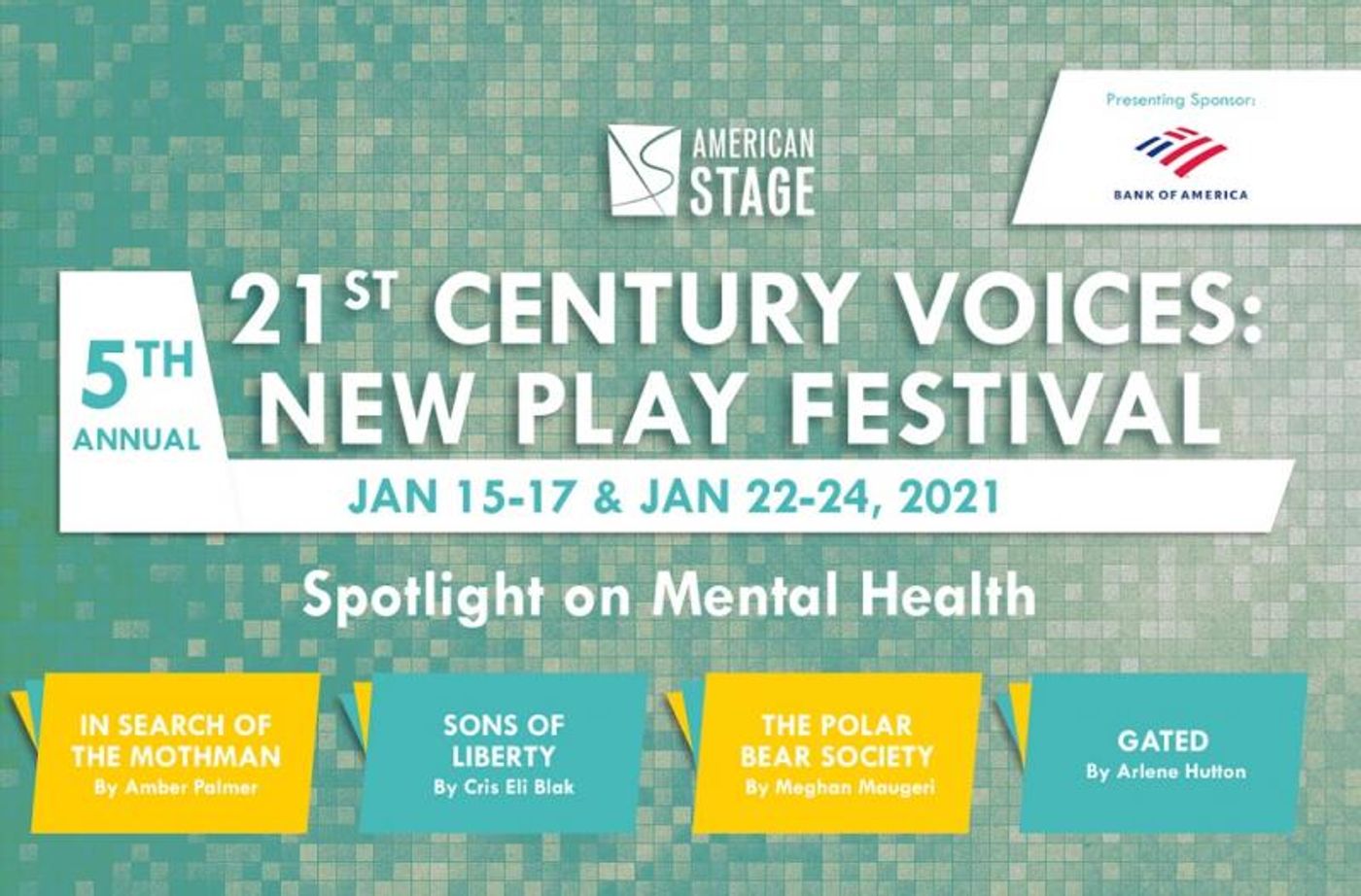 BWW Previews: THE 21ST CENTURY VOICES: NEW PLAY VIRTUAL FESTIVAL SPOTLIGHTS MENTAL HEALTH at American Stage  Image