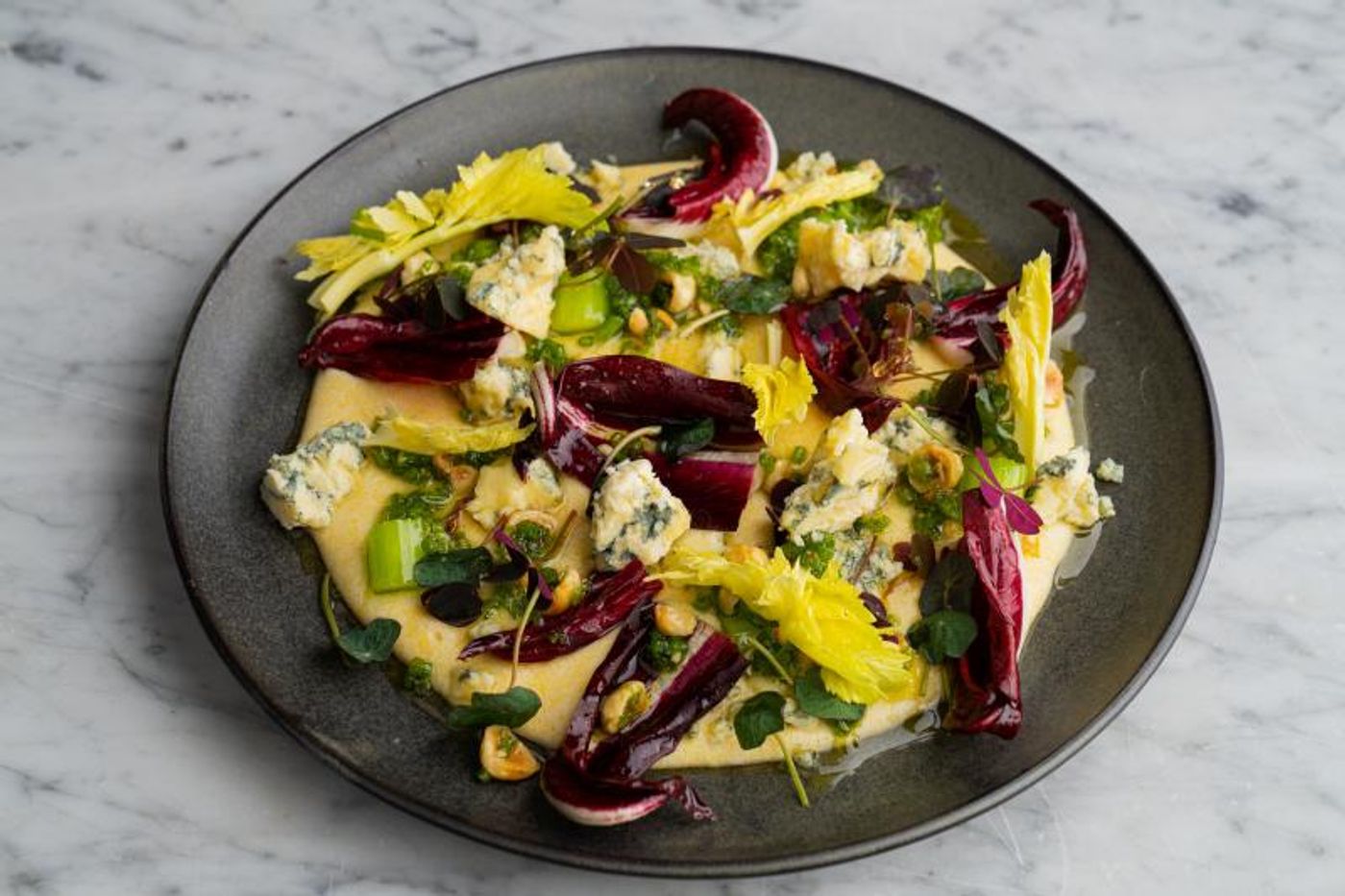 Cooking Time: POLENTA VALSUGANA Soft Polenta Recipe with Stilton, Hazelnut, and Radicchio  Image