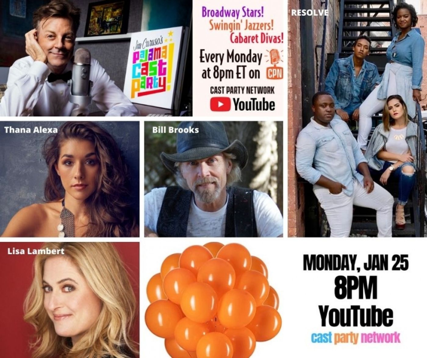 BWW Previews: January 25th JIM CARUSO'S PAJAMA CAST PARTY Casts A Wide Musical Net  Image