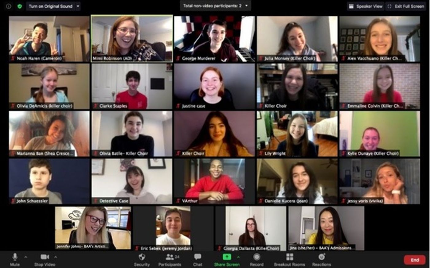 Photo Flash: Andréa Burns, Laura Osnes, and Jackie Burns Surprise Casts Of BAA Onstage's DEAR EDWINA and A KILLER PARTY  Image