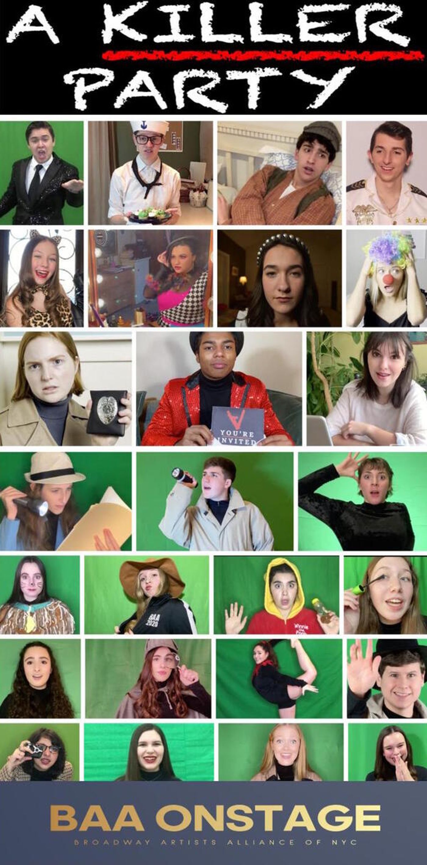 Photo Flash: Andréa Burns, Laura Osnes, and Jackie Burns Surprise Casts Of BAA Onstage's DEAR EDWINA and A KILLER PARTY  Image