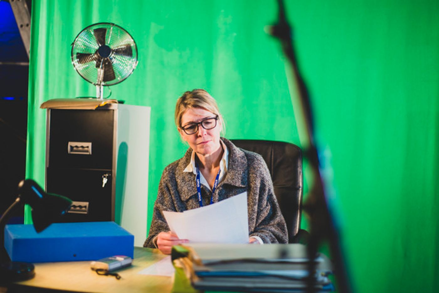 Photo Flash: See Jon Culshaw, Matthew Kelly, Jemma Redgrave and Adrian Scarborough Filming BARNES' PEOPLE  Image