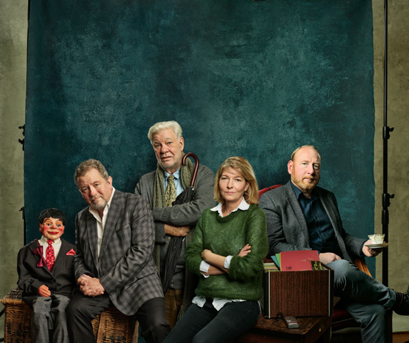 Photo Flash: See Jon Culshaw, Matthew Kelly, Jemma Redgrave and Adrian Scarborough Filming BARNES' PEOPLE  Image