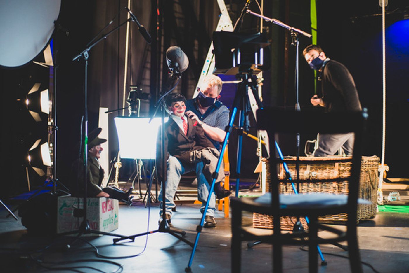 Photo Flash: See Jon Culshaw, Matthew Kelly, Jemma Redgrave and Adrian Scarborough Filming BARNES' PEOPLE  Image