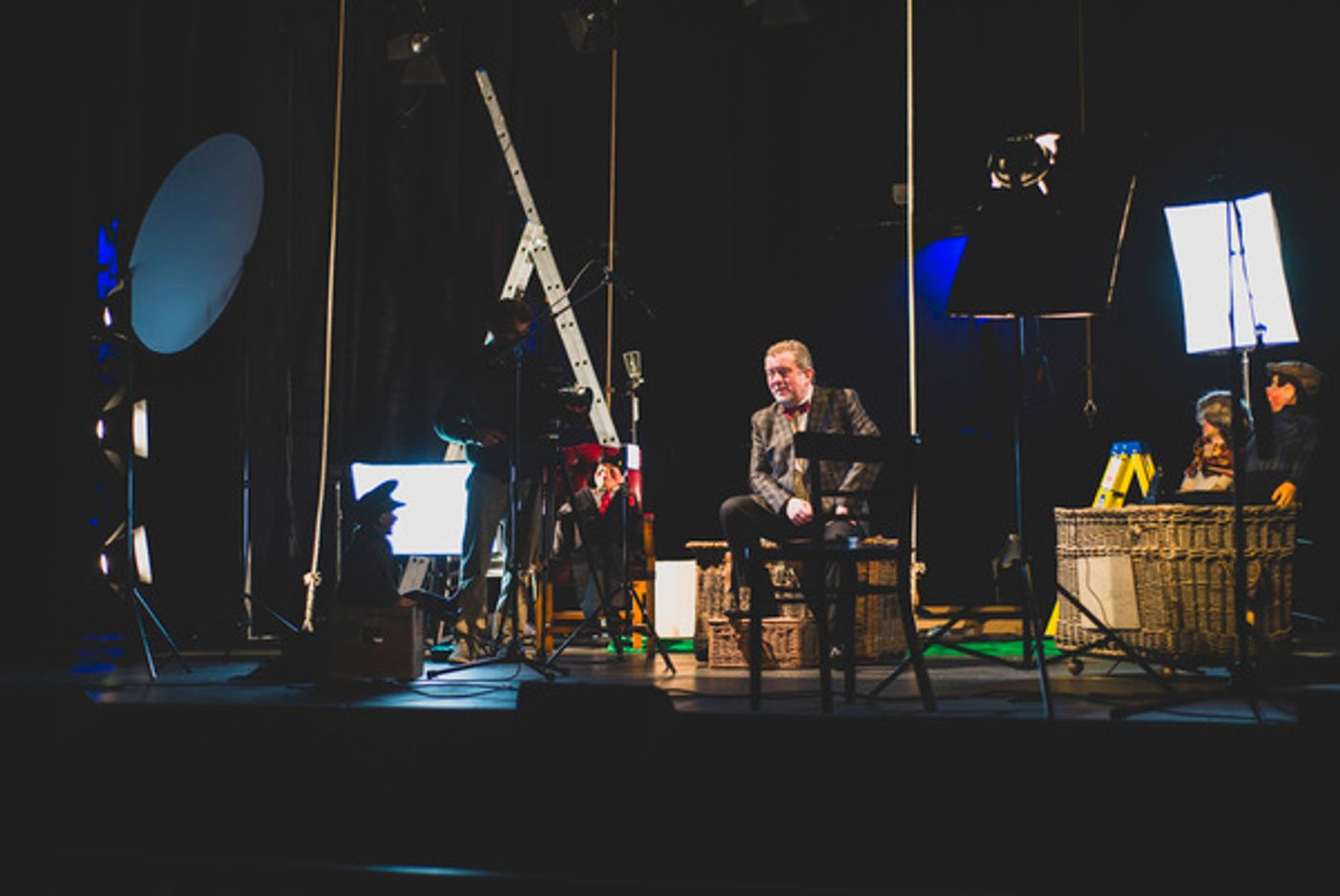 Photo Flash: See Jon Culshaw, Matthew Kelly, Jemma Redgrave and Adrian Scarborough Filming BARNES' PEOPLE  Image