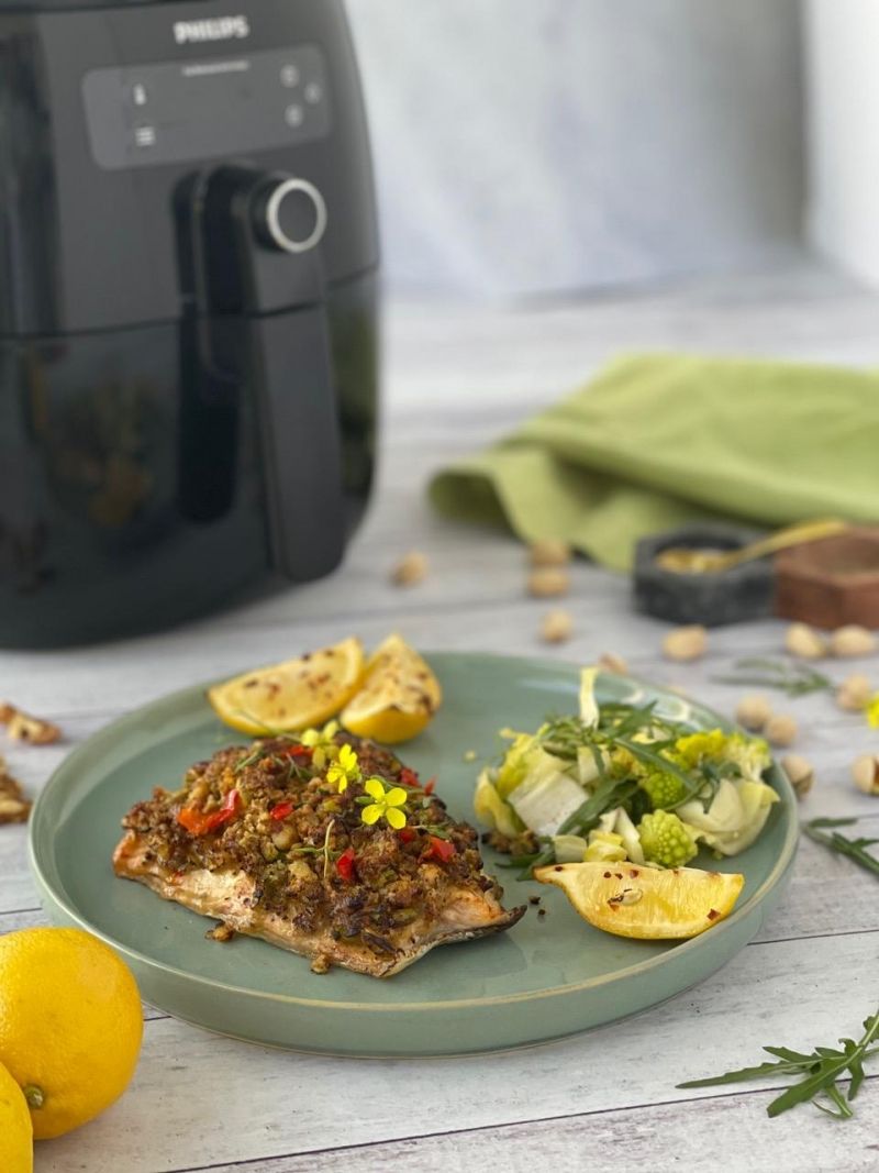 Cooking Time: Donatella Arpaia's HERB ENCRUSTED SALMON Recipe for Heart Month  Image