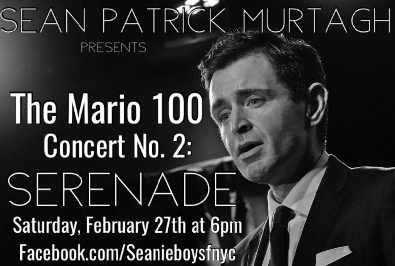 BWW Previews: Sean Patrick Murtagh THE MARIO 100! Concert No. 2 Set For February 27th BWW Previews: Sean Patrick Murtagh THE MARIO 100! Concert No. 2 Set For February 27th Image