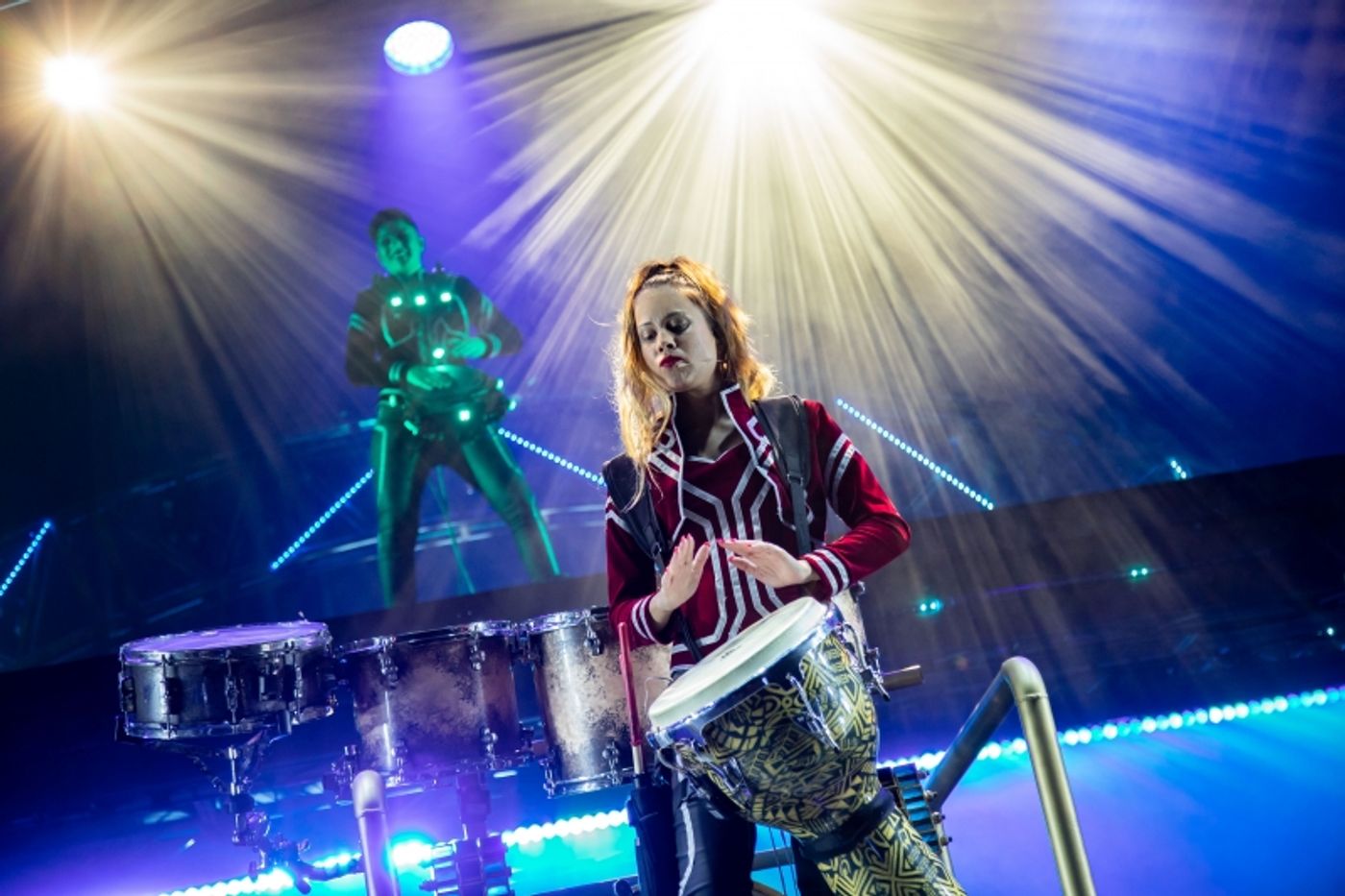 Review: A High Energy Spectacle of Light And Sound, DRUMMER QUEEN Seeks To Shift Perceptions About Women In Percussion.  Image