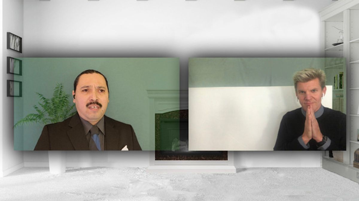 Michael Uribes and Brent Schindele
 at 