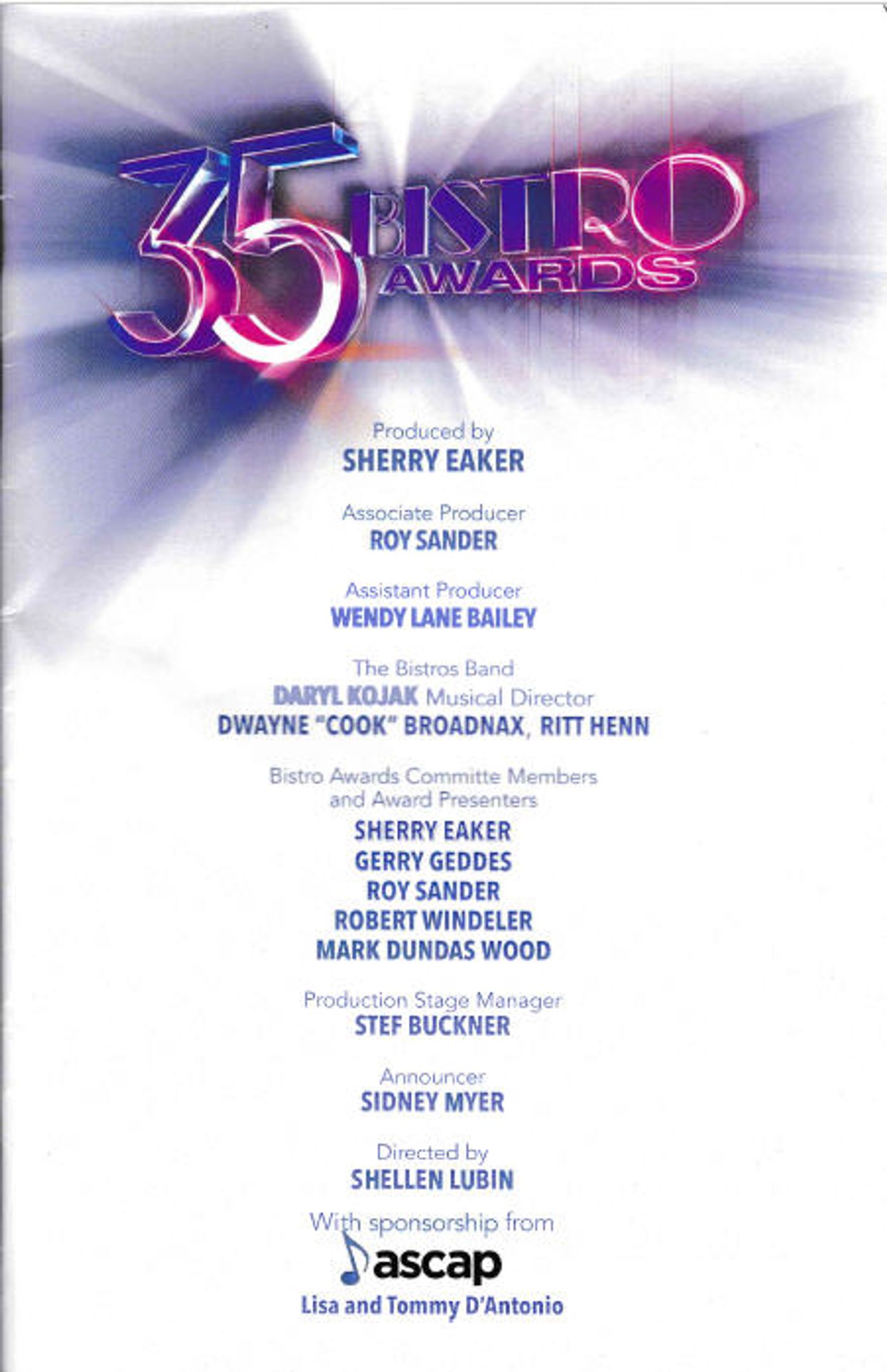 Feature: Remembering The 35th Bistro Awards One Year After The Shutdown  Image