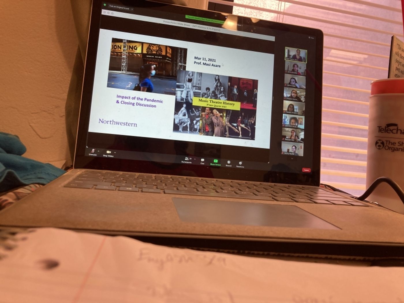 Student Blog: A Day in the Life of a Northwestern University Music Theatre student – Covid Edition Student Blog: A Day in the Life of a Northwestern University Music Theatre student – Covid Edition Image