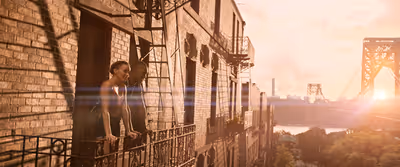 LESLIE GRACE as Nina Rosario and COREY HAWKINS as Benny in Warner
Bros. Pictures’ ® Photo