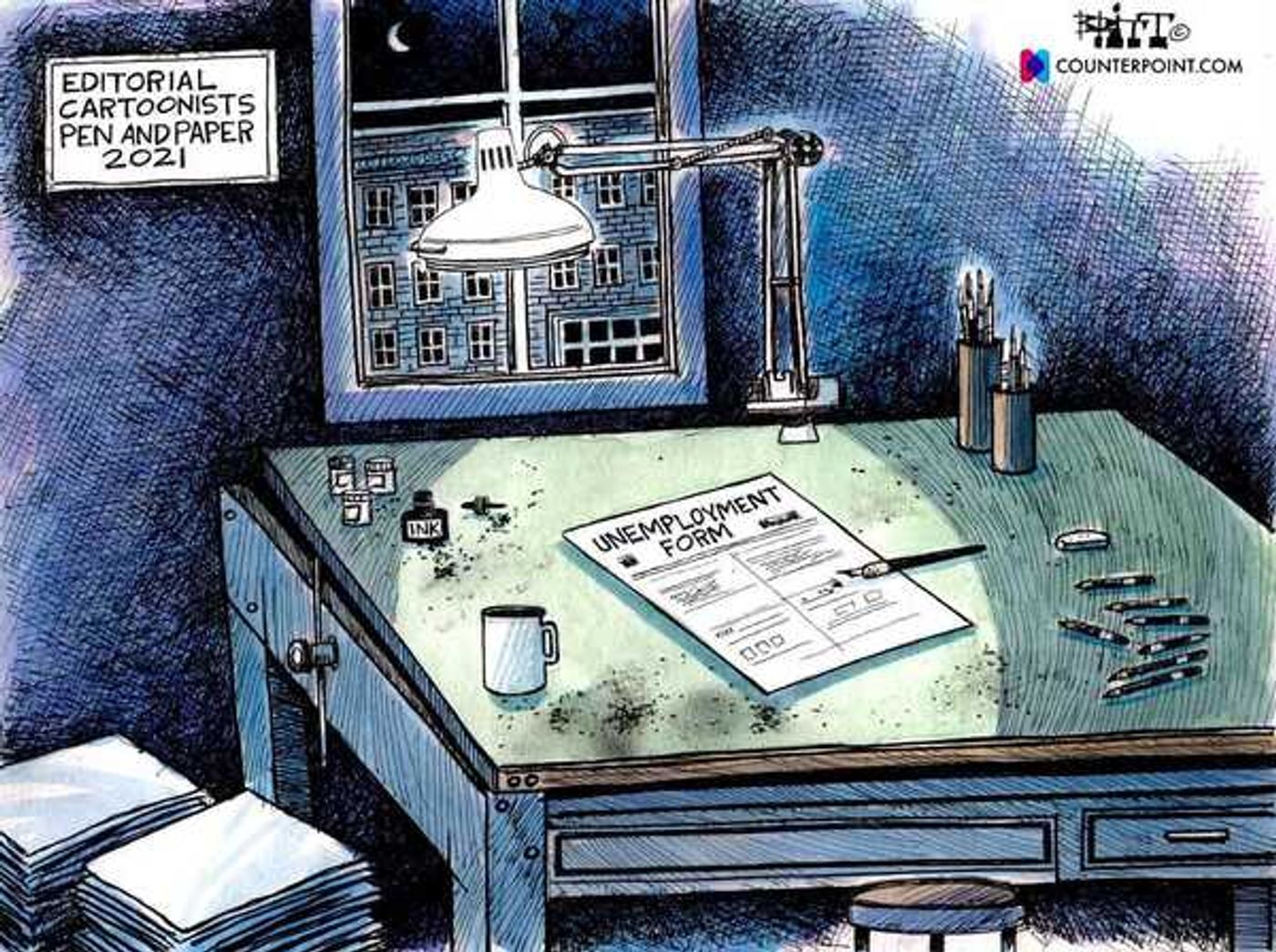 Check Out Political Cartoons From Be An #ArtsHero & Counterpoint's '100 Days of Art & Activism' Partnership  Image